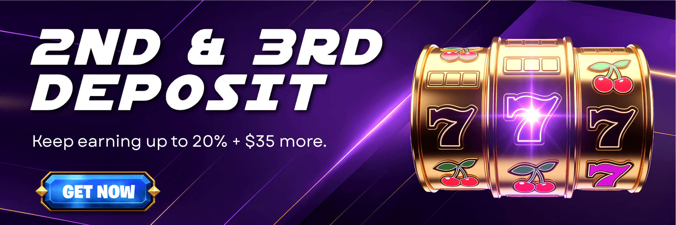 Get a 20% Bonus on Your 2nd and 3rd Deposit at BitSpinWin